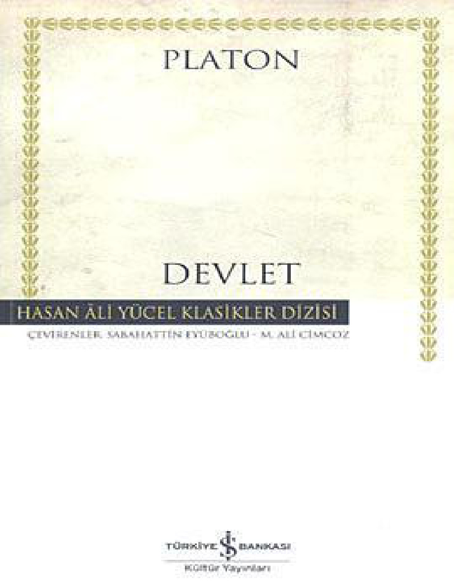 Devlet PDF – Platon