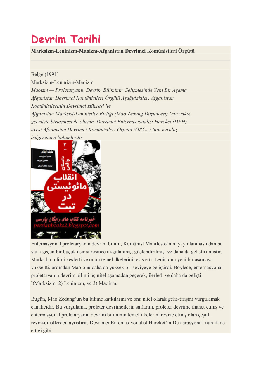 Devrim Tarihi PDF – Kolektif / Eğitim