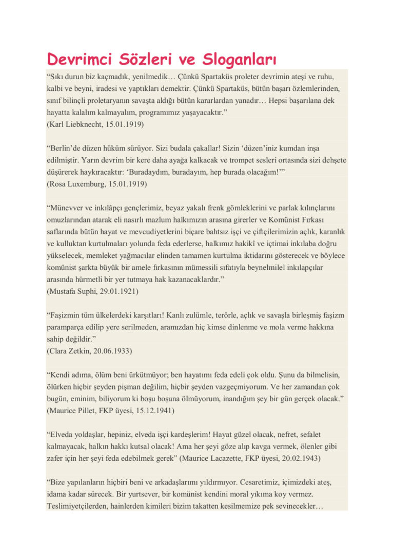 Devrimci Sözleri ve Sloganları PDF - Anonim / Kolektif 13 Devrimci Sözleri ve Sloganları Kitap Kapağı