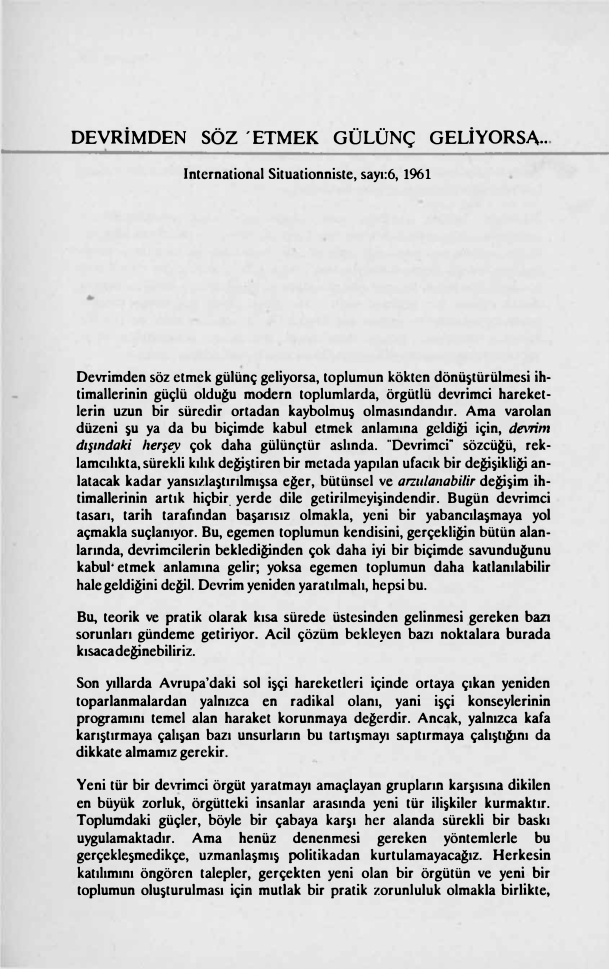 Devrimden Söz Etmek Gülünç Geliyorsa PDF – Kolektif (Çev: Nurdan Gürbilek)