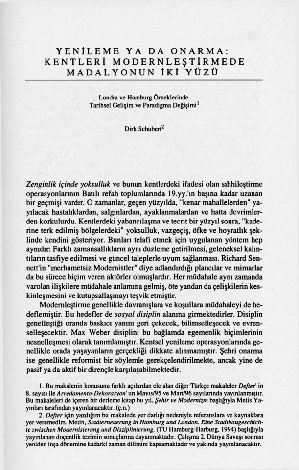 Yenileme ya da Onarma PDF – Dirk Schubert
