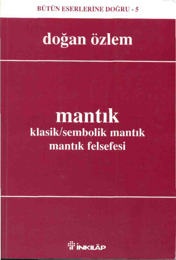 Mantık: Klasik, Sembolik ve Mantık Felsefesi PDF – Doğan Özlem