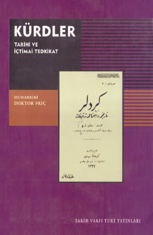 Kürdler Tarihi ve İçtimai Tedkikat PDF – Doktor Friç