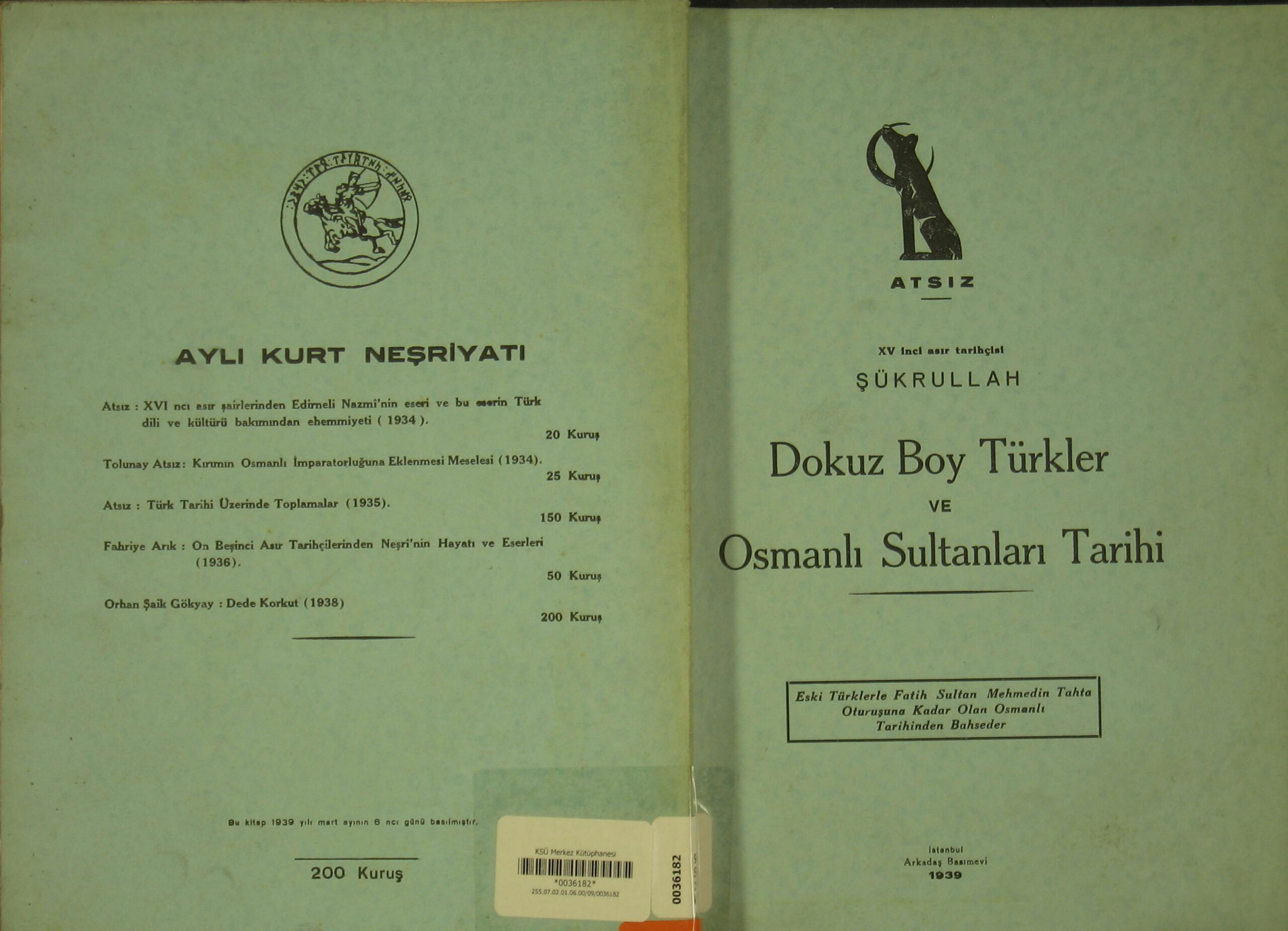 Dokuz Boy Türkler ve Osmanlı Sultanları Tarihi PDF – Hüseyin Nihal Atsız