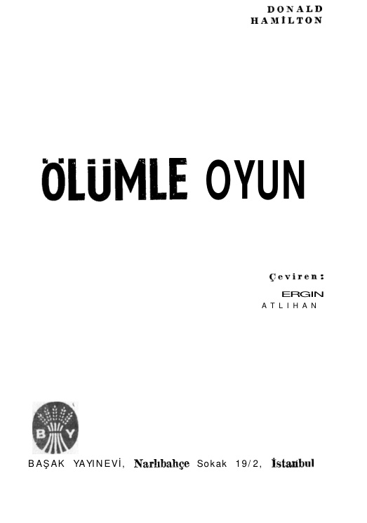 Ölümle Oyun PDF – Donald Hamilton