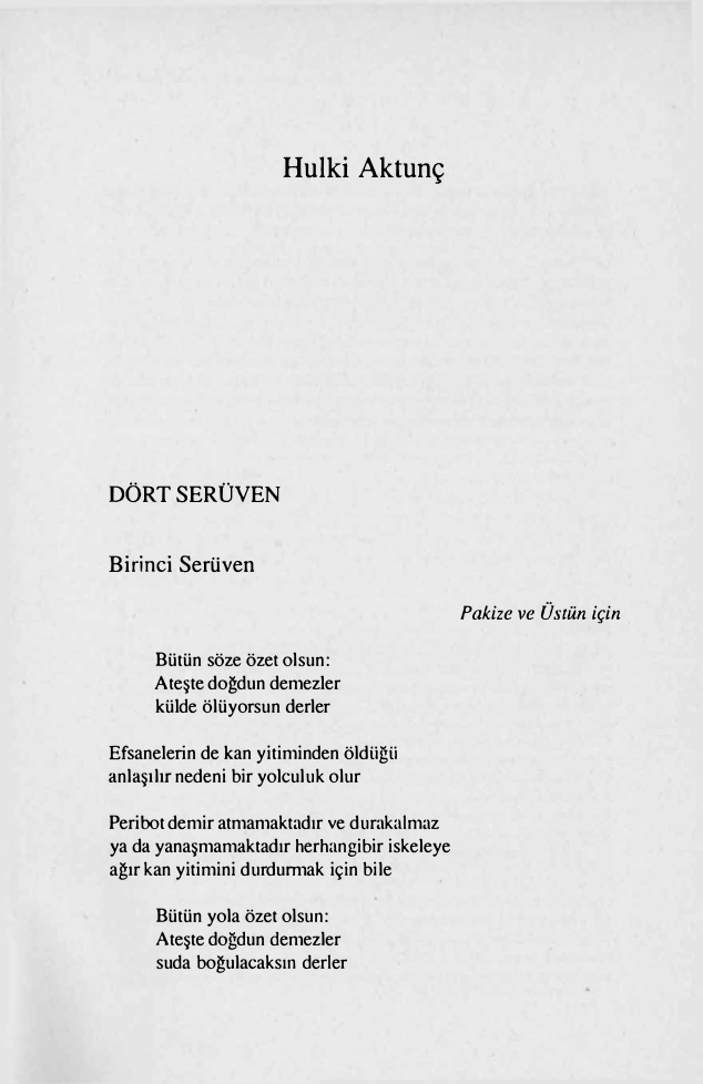 Dört Serüven PDF – Hulki Aktunç