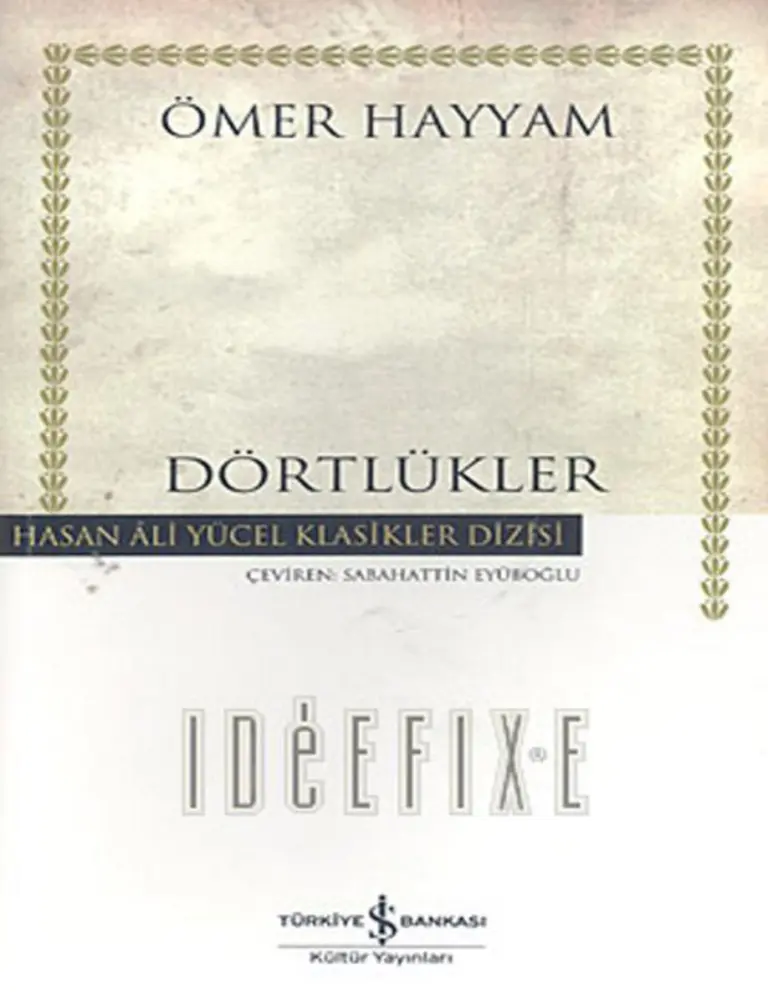 Dörtlükler Ömer Hayyam Kitap Kapağı