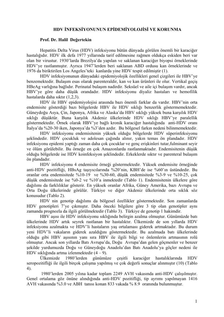 Dr. Halıl DEGERTEKIN HDV İNFEKSİYONUNUN EPİDEMİYOLOJİSİ VE KORUNMA Kitap Kapağı