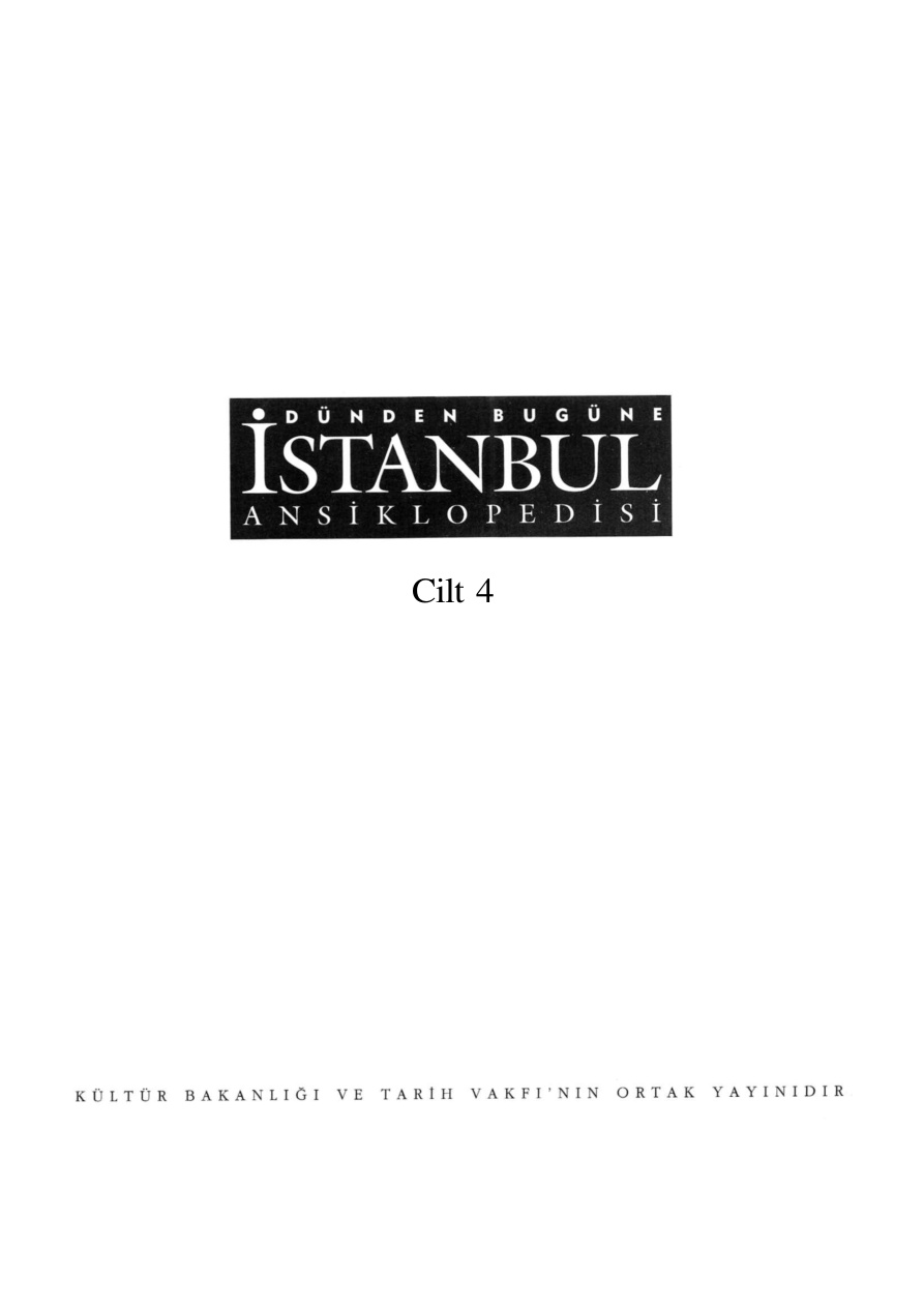 Dünden Bugüne İstanbul Ansiklopedisi Cilt 04 PDF – Kolektif / Tarih Vakfı