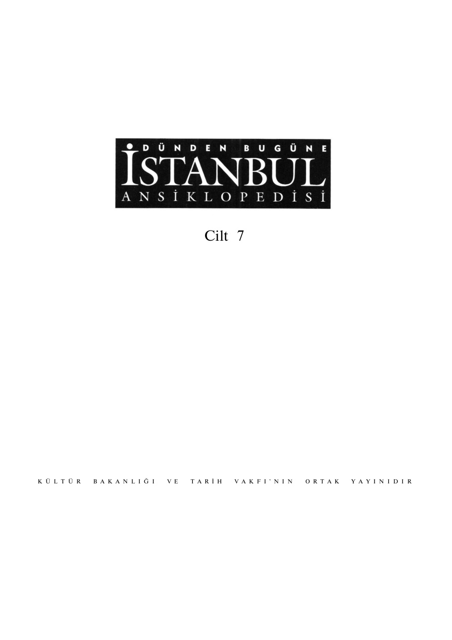 Dünden Bugüne İstanbul Ansiklopedisi Cilt 07 PDF – Kolektif / Tarih Vakfı