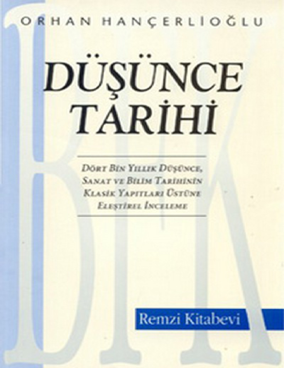 Düşünce Tarihi PDF – Orhan Hançerlioğlu
