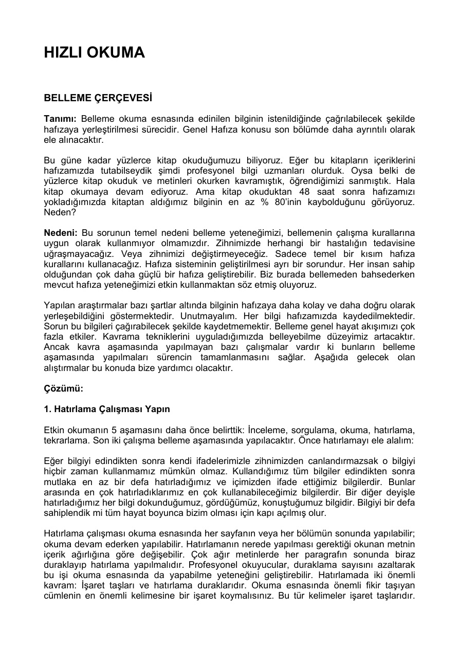 E-Kitap Hizli Okuma PDF – Bilinmiyor