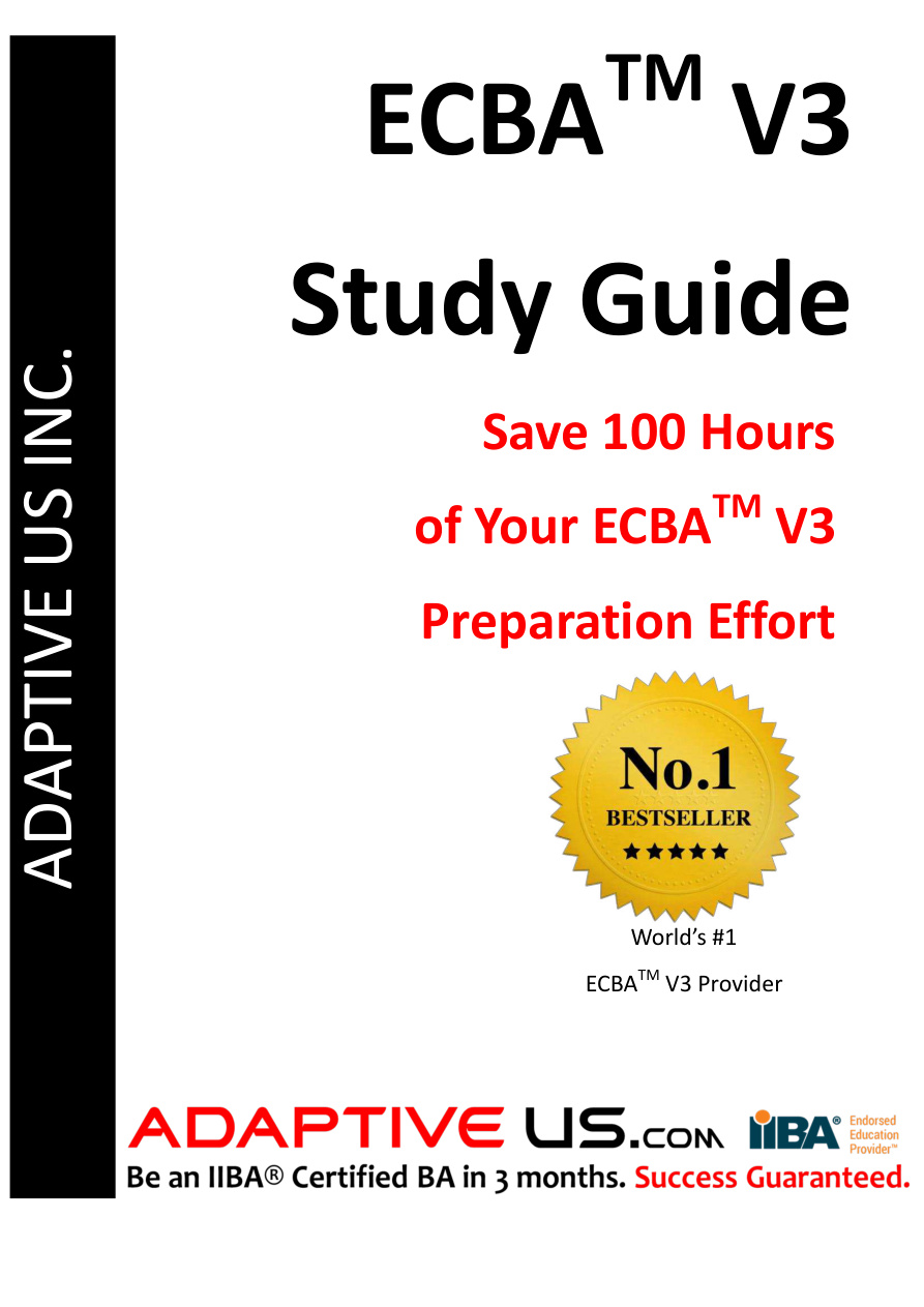 ECBA V3 Study Guide Sample Chapter PDF – Unknown