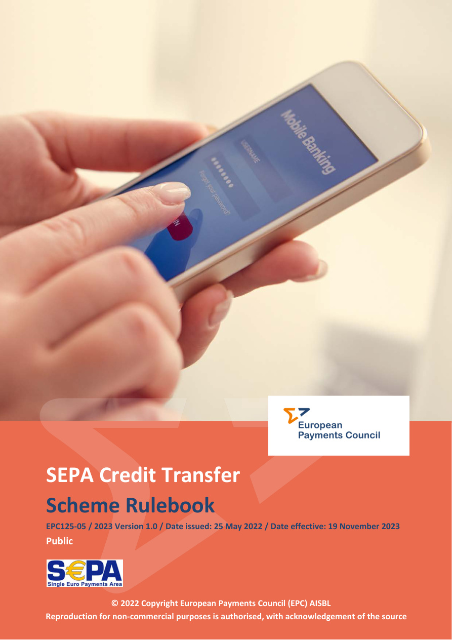 SEPA Credit Transfer Rulebook 2023 PDF – European Payments Council (EPC)