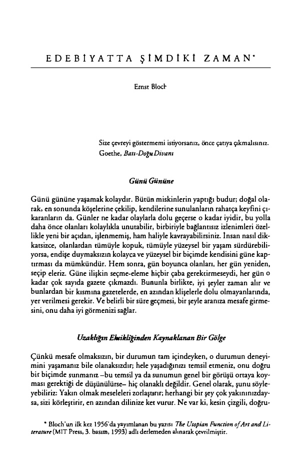 Edebiyatta Şimdiki Zaman PDF – Bilinmiyor