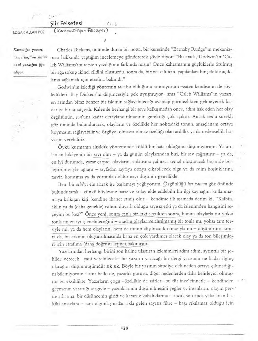 Şiir Felsefesi PDF – Edgar Allan Poe