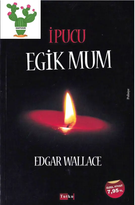 Edgar Wallace İpucu Eğik Mum sw Kitap Kapağı