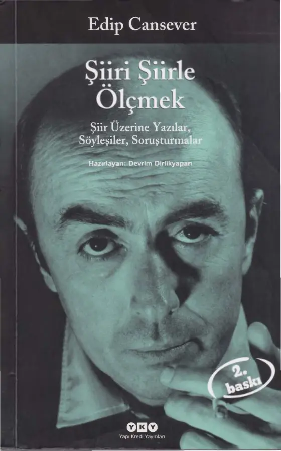Edip Cansever Şiiri Şiirle Ölçmek YKY Kitap Kapağı
