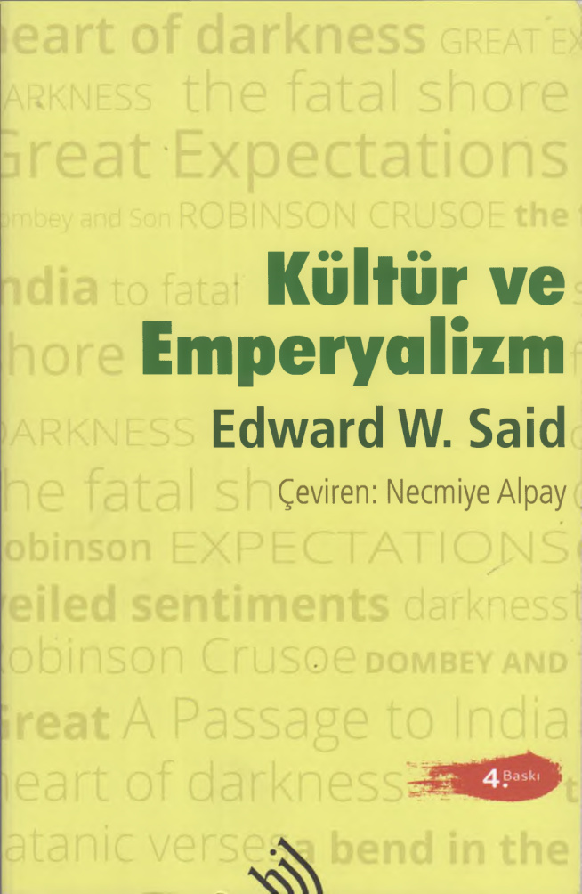 Kültür ve Emperyalizm PDF – Edward W. Said