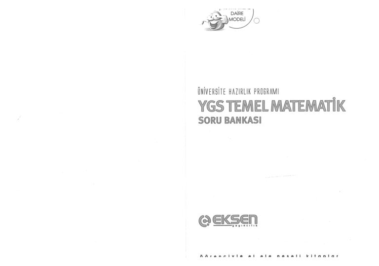 Eksen Yayıncılık YGS Temel Matematik Soru Bankası Kitap Kapağı