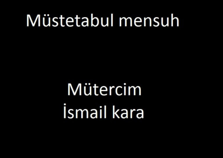 El Mustetabul Mensuh Fi İlmir Ruhani İsmail Kara Kitap Kapağı