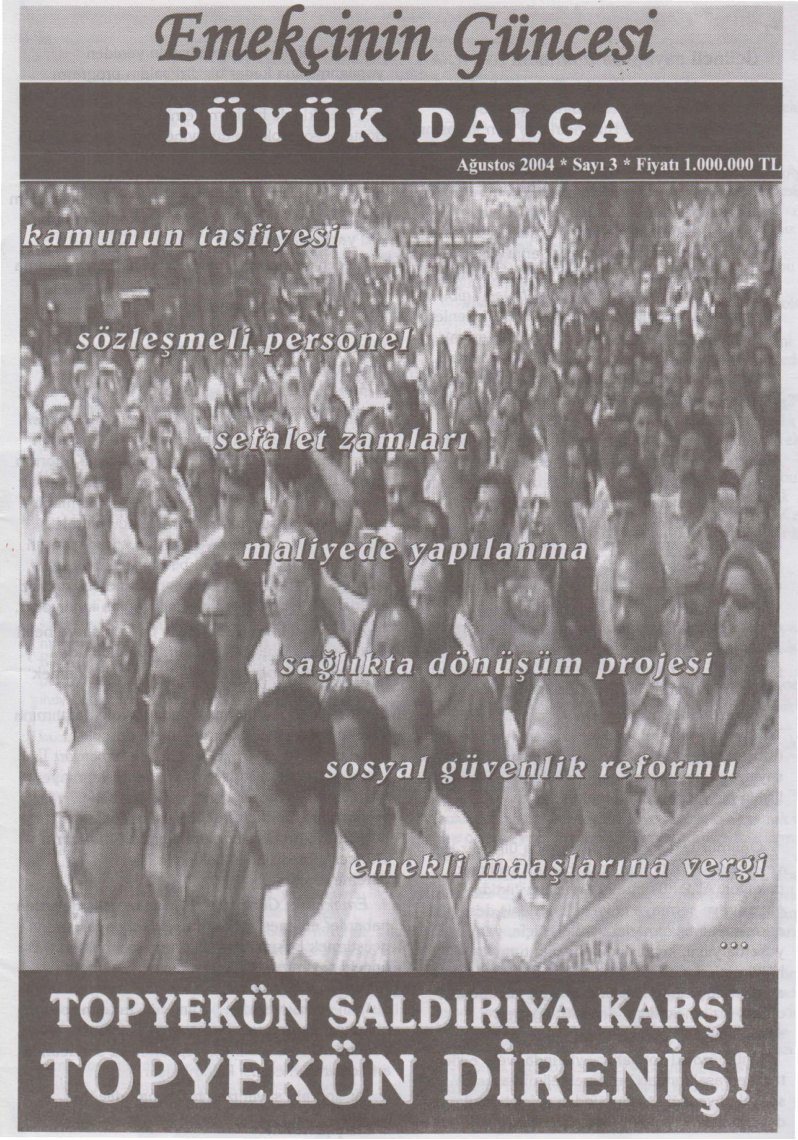 Emekçinin Güncesi Sayı 3 PDF – Büyük Dalga