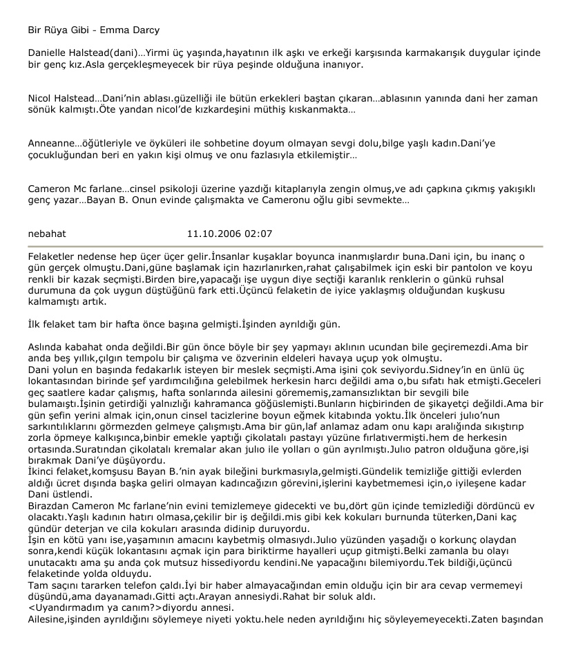 Bir Ruya Gibi PDF – Emma Darcy