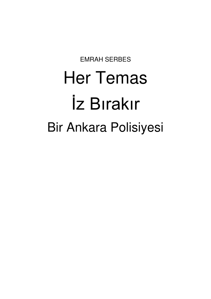 Her Temas İz Bırakır PDF – Emrah Serbes