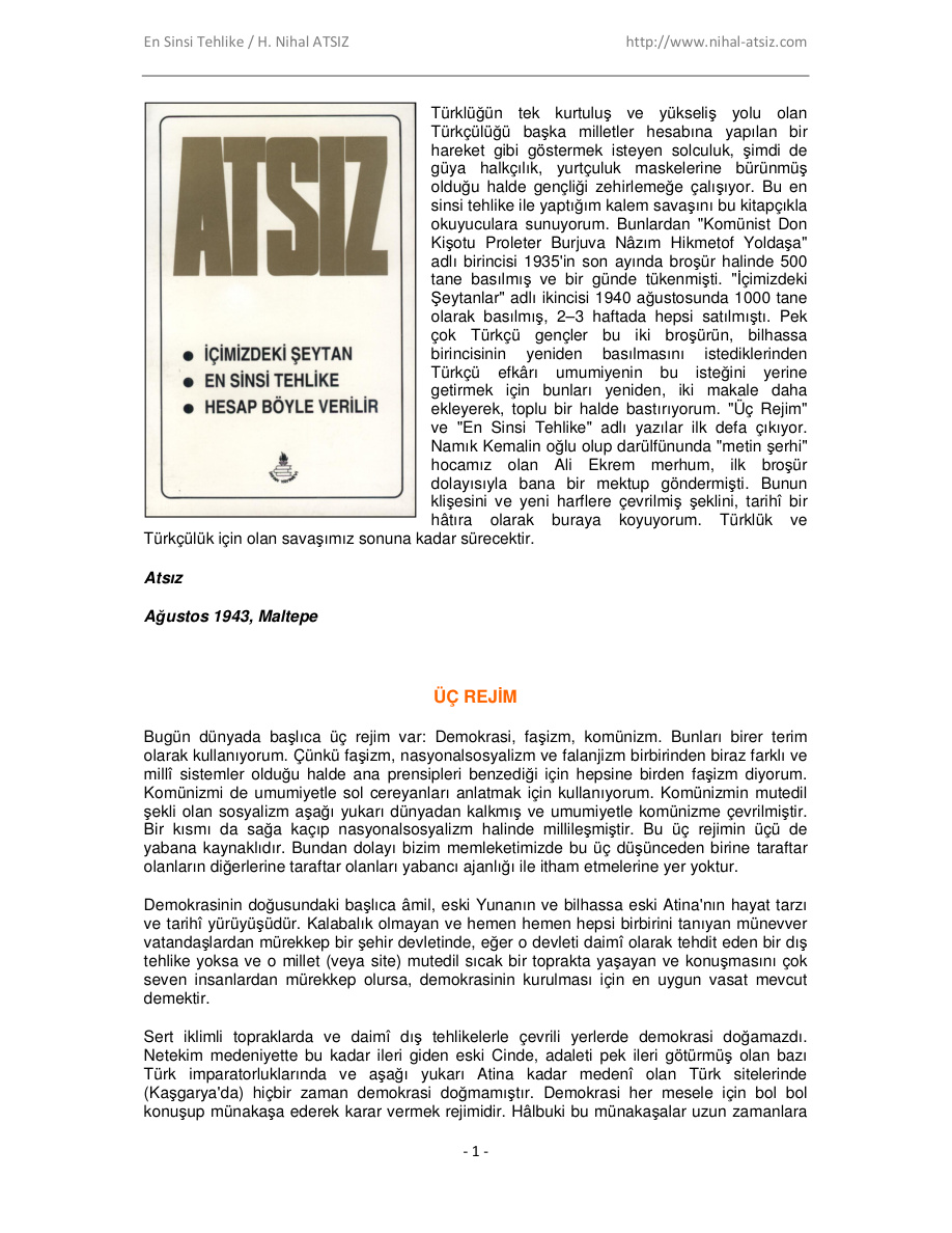 En Sinsi Tehlike PDF – Kolektif