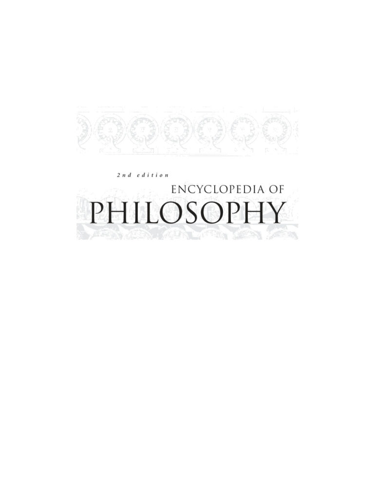 Encyclopedia of Philosophy Vol 10 Kitap Kapağı