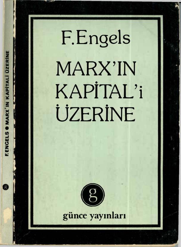 Marks’ın Kapital’i Üzerine PDF – Engels