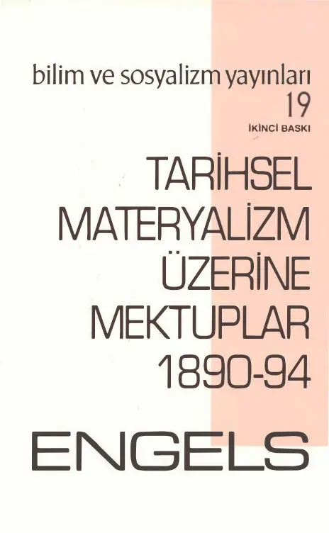 Tarihsel Materyalizm Üzerine Mektuplar 1890-94 PDF – Engels