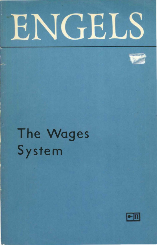 The Wages System PDF – Friedrich Engels
