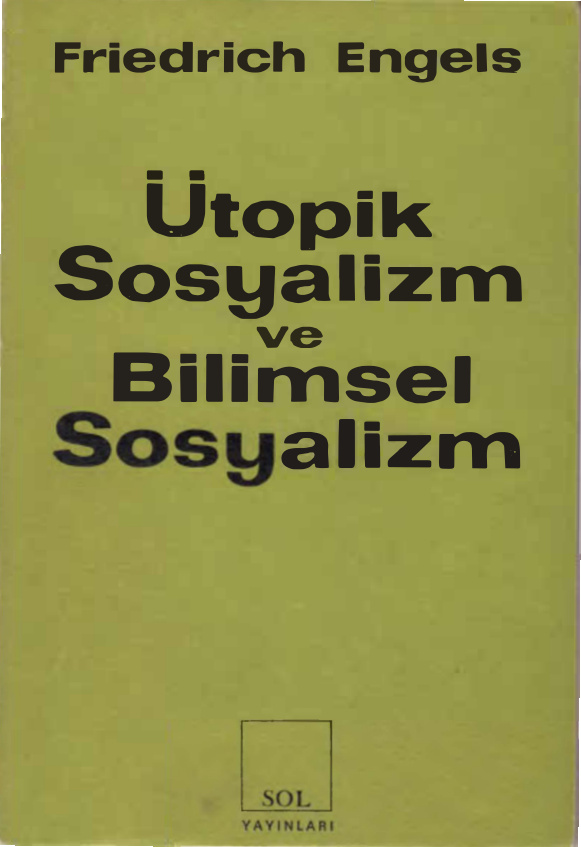 Ütopik Sosyalizm ve Bilimsel Sosyalizm PDF – Engels