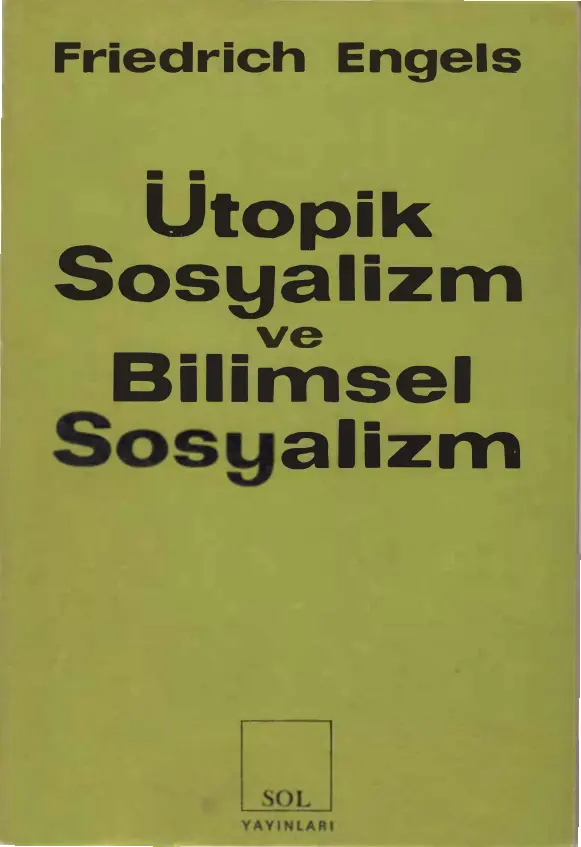 Ütopik Sosyalizm ve Bilimsel Sosyalizm PDF – Engels