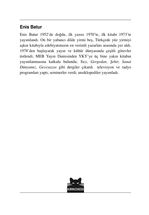 Rakım Sıfır PDF – Enis Batur