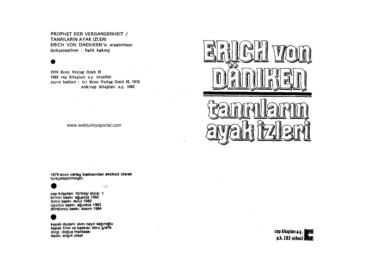Tanrıların Ayak İzleri PDF – Erich Von Daniken