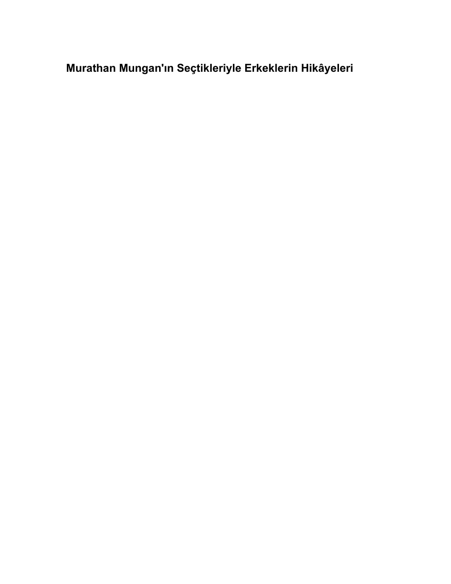 Erkeklerin Hikayeleri Antoloji PDF – Kolektif – Anonymous