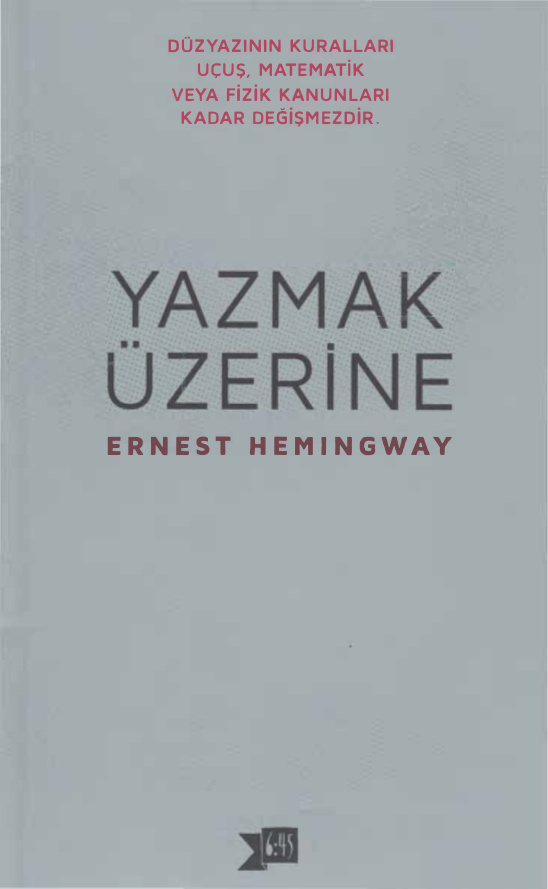 Yazmak Üzerine PDF – Ernest Hemingway