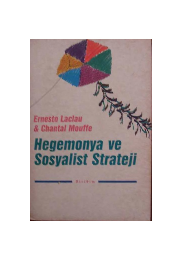 Hegemonya ve Sosyalist Strateji PDF – Ernesto Laclau & Chantal Mouffe