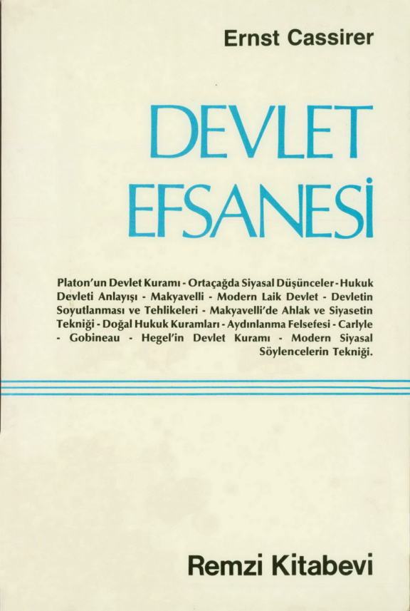 Devlet Efsanesi PDF – Ernst Cassirer