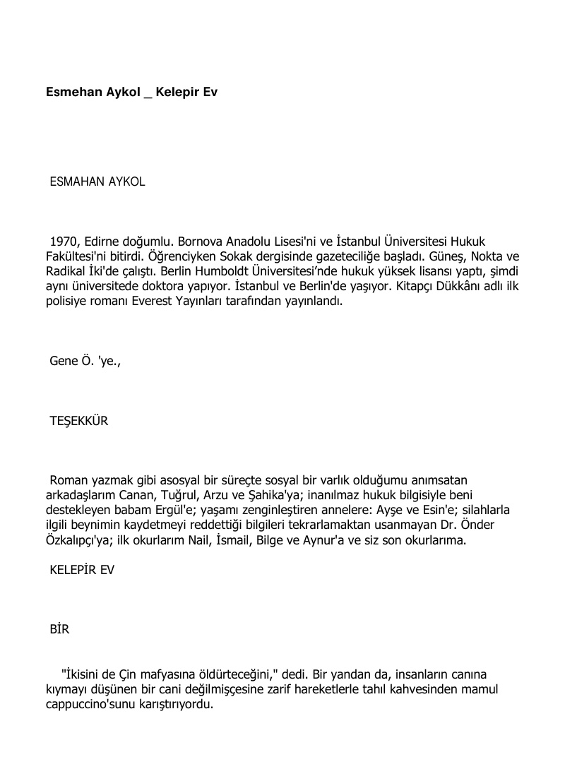 Kelepir Ev PDF – Esmehan Aykol