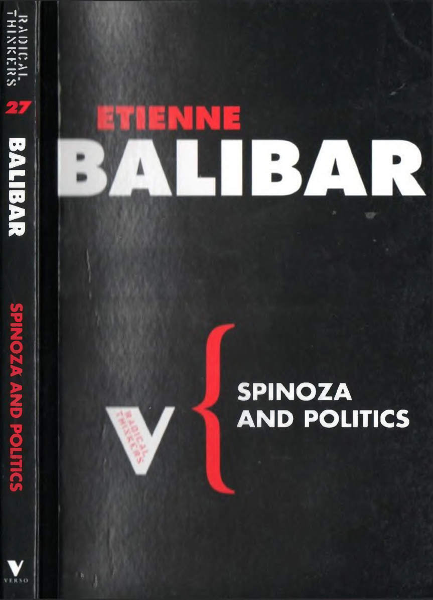 Spinoza and Politics PDF – Etienne Balibar