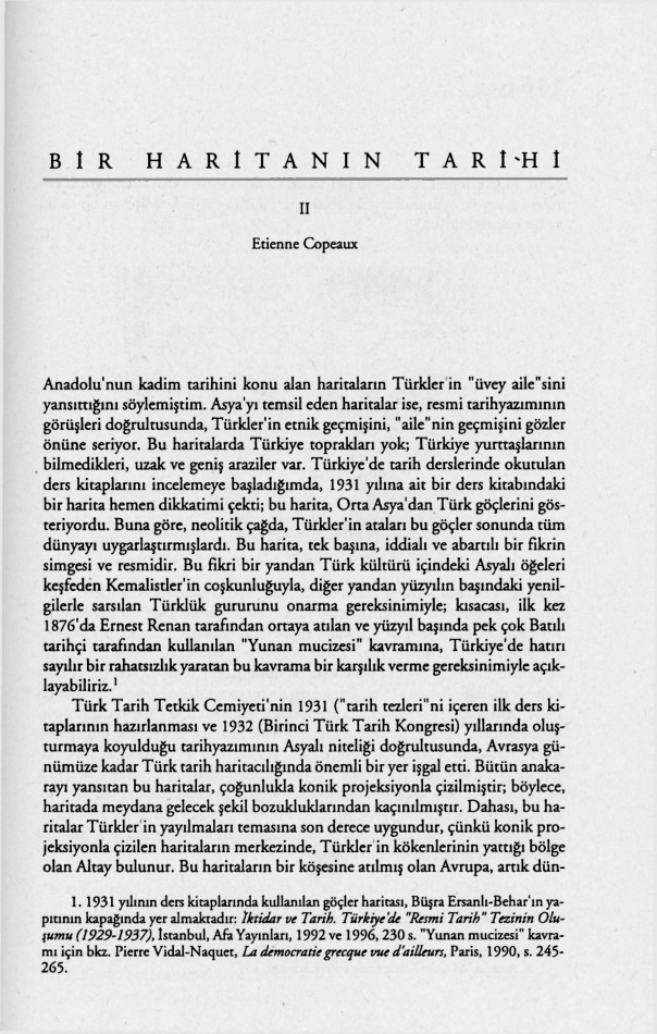 Bir Haritanın Tarihi II PDF – Etienne Copeaux