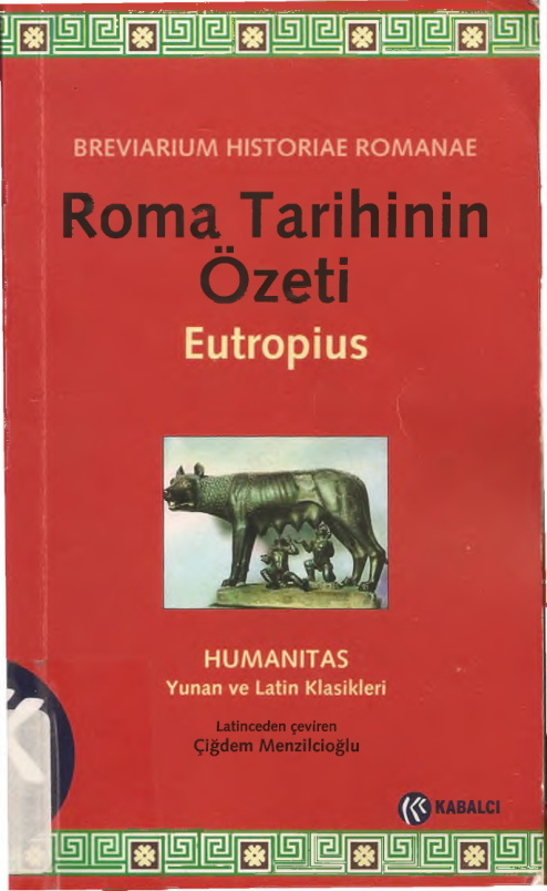 Roma Tarihinin Özeti PDF – Eutropius