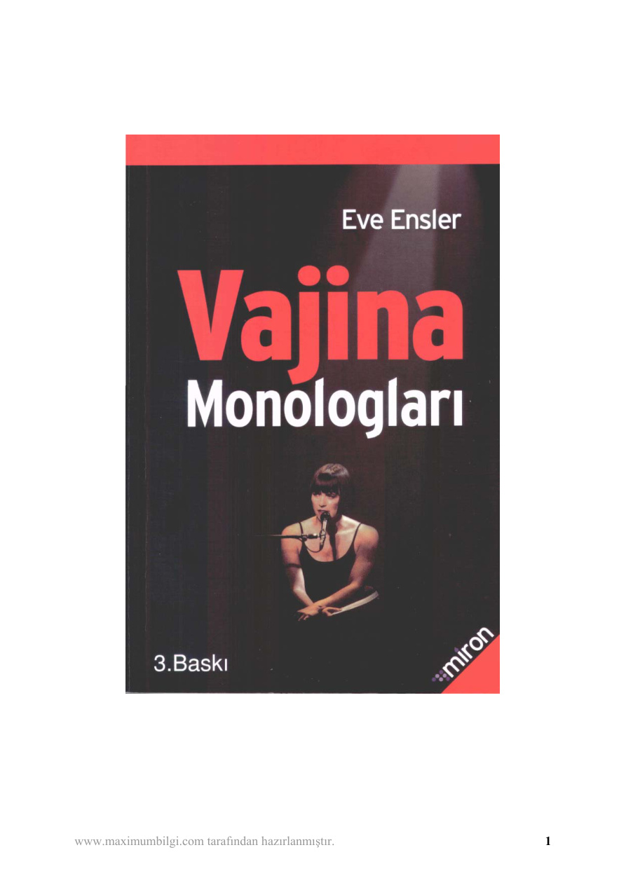 Vajina Monologları PDF – Eva Ensler