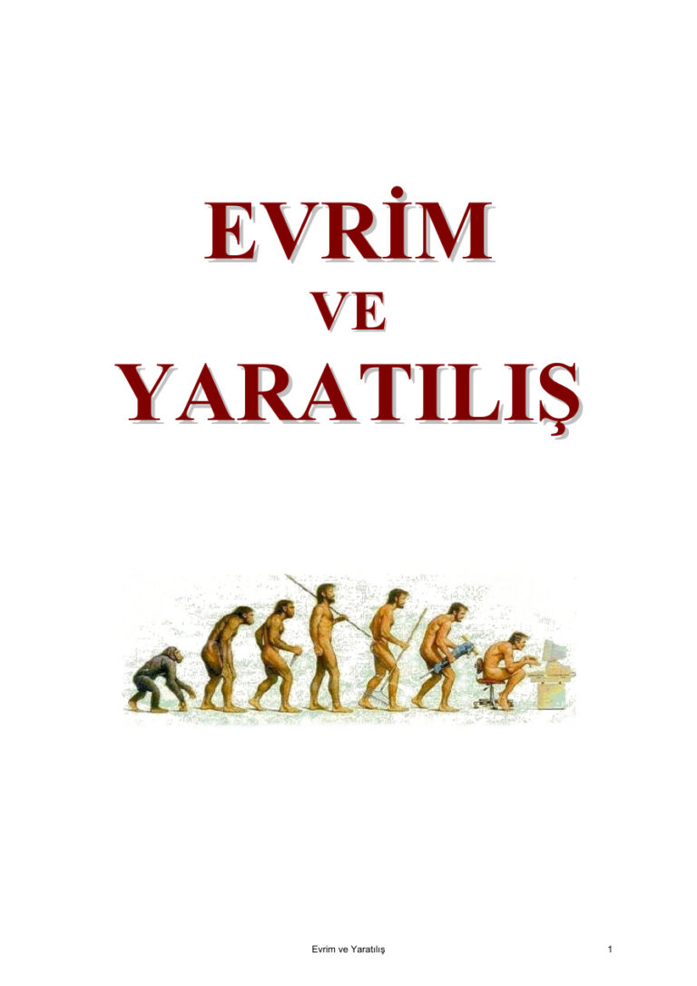Evrim ve Yaratılış Kitap Kapağı