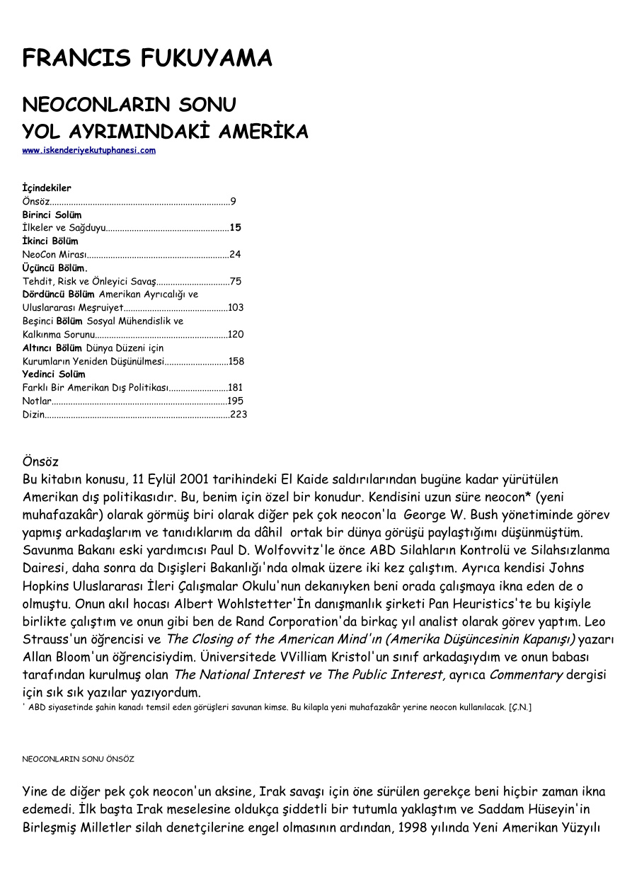 yol ayrimindaki amerika PDF - FRANCIS FUKUYAMA 12 yol ayrimindaki amerika PDF – FRANCIS FUKUYAMA