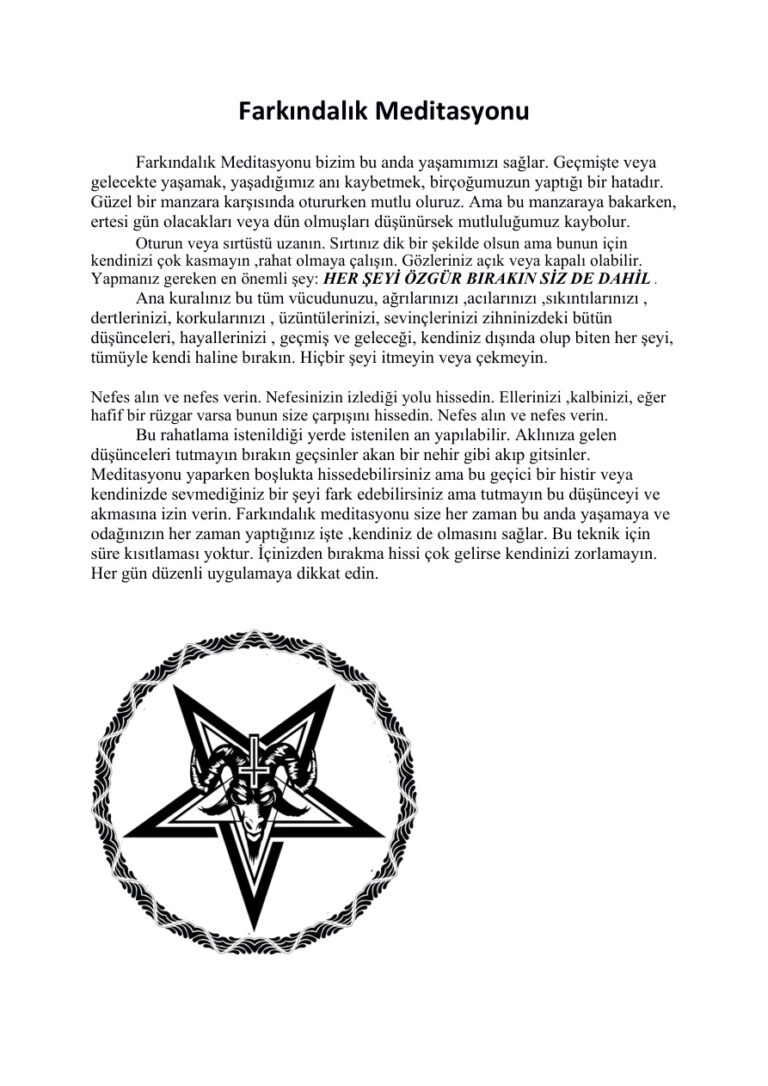 Farkndalk_Meditasyonu PDF - Bilinmiyor 3 Farkndalk Meditasyonu Kitap Kapağı