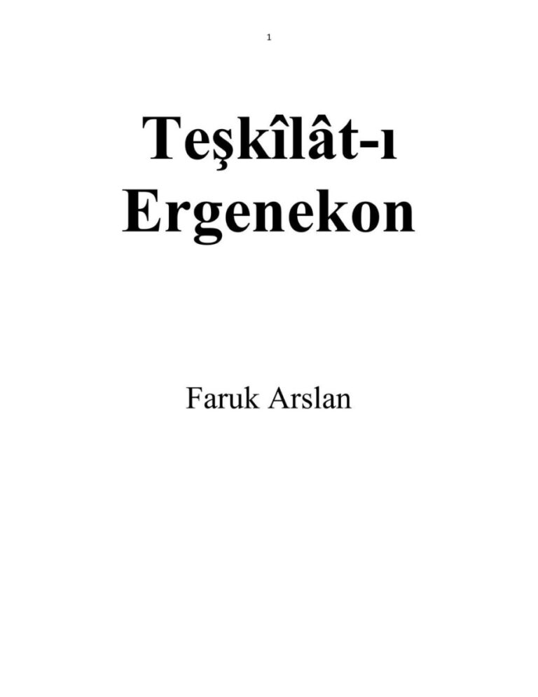 Faruk Arslana Teşkilati Ergenekon Kitap Kapağı